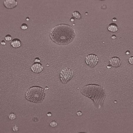 Sezlong din poliratan, roti pentru transport, cadru din otel, cu spatar reglabil in 6 trepte, perna Taupe inclusa, 190x90 cm