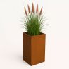 Jardiniera, inaltime de 60, 80, 100 cm, otel corten de 2 mm, Maro, Florium