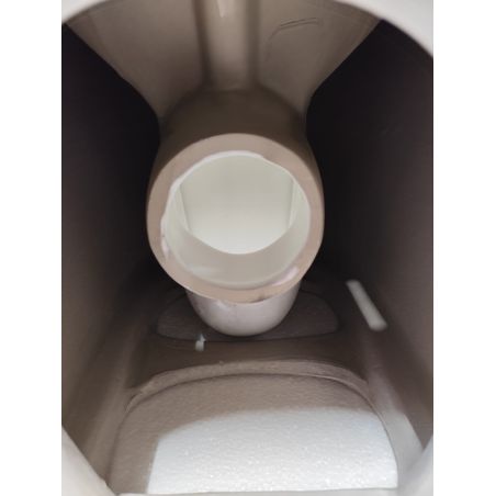 Vas WC EGO Galo, Rimless, Alb, 56x36 cm montaj podea, capac duroplast slim soft-close inclus