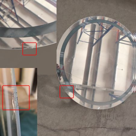 Oglinda Led, Resigilat, Dezaburire si Buton Touch, 3 Culori, Intensitate reglabila, dimensiuni  80x80 cm, Cezara