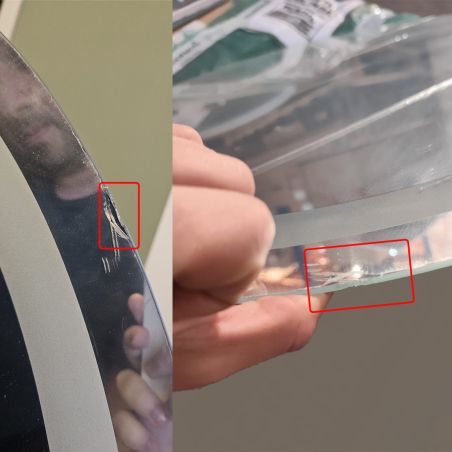 Oglinda Led, Resigilat, Dezaburire si Buton Touch, 3 Culori, Intensitate reglabila, dimensiuni  80x80 cm, Cezara