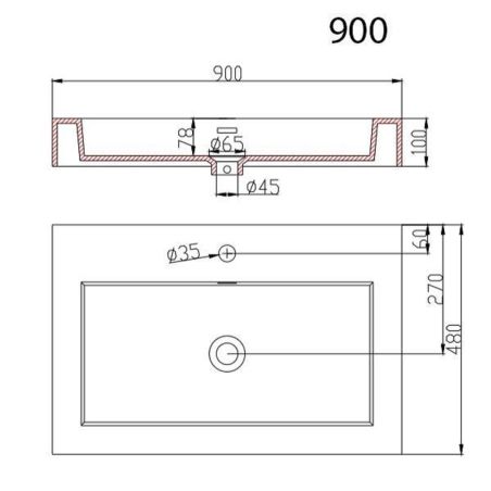 Lavoar 18, Alb, lucios, montaj suspendat, semi-incastrat sau pe blat, dimensiuni: 60, 73, sau 90 cm, compozit marmura