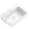 Lavoar, Alb Lucios, montaj semi-incastrat, ceramica sanitara, 60x44 cm, Monza