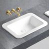 Lavoar, Alb Lucios, montaj semi-incastrat, ceramica sanitara, 60x44 cm, Monza