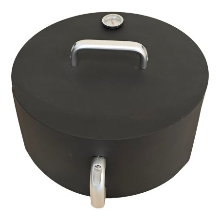 Cuptor pentru pizza Nexus Ø45 cm, otel corten 1.5 mm, cu termometru, compatibil cu gratarele Aurelius si Avangarde, negru