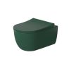 Vas WC Verde, Power Colour, semi-mat, 49x36 cm, montaj suspendat, capac duroplast soft-close easy off, Molis