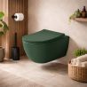 Vas WC Verde, Power Colour, semi-mat, 49x36 cm, montaj suspendat, capac duroplast soft-close easy off, Molis