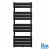 Calorifer, radiator Portprosop din otel, Negru Mat, Dimensiune: 120-160x50 cm, Nadir