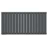 Calorifer, radiator Dublu din otel, Resigilat,  Antracit, 107 x 60 cm, Ego- Alesia, Living sau Camera