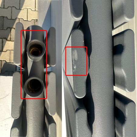 Calorifer, radiator Dublu din otel, Resigilat,  Antracit, 107 x 60 cm, Ego- Alesia, Living sau Camera