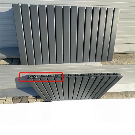 Calorifer, radiator Dublu din otel, Resigilat,  Antracit, 107 x 60 cm, Ego- Alesia, Living sau Camera