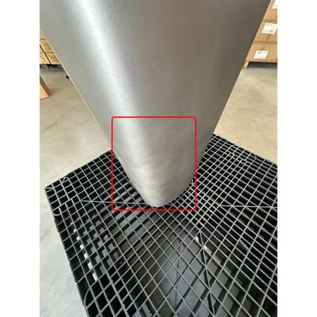 Lavoar stativ,Resigilat, 43x35x85 cm, montaj pe podea, cu gaura de baterie, ceramica sanitara, Lazio Gun Grey