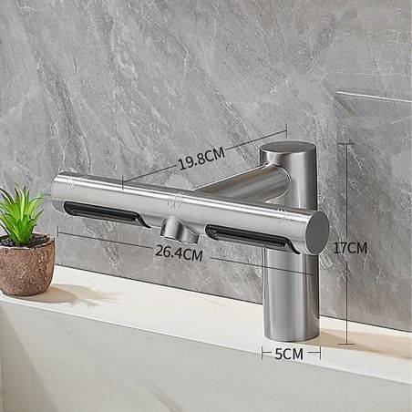 Baterie lavoar, apa rece, dozator sapun, senzor, uscator maini, alama cromata, montaj pe lavoar, alimentare electrica, Velis