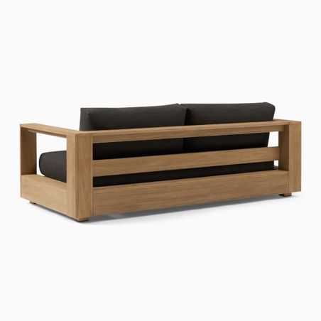 Set mobilier terasa gradina, canapea 2 locuri, 2 fotolii, masuta de cafea, aluminiu, Edenia