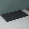 Cadita dus, compozit de marmura, scurgere ascunsa, inaltime 3 cm, Antracit Mat, dimensiune: 80-90x120 cm, GEO10