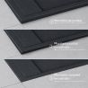 Cadita dus, compozit de marmura, scurgere ascunsa, inaltime 3 cm, Antracit Mat, dimensiune: 80-90x120 cm, GEO10