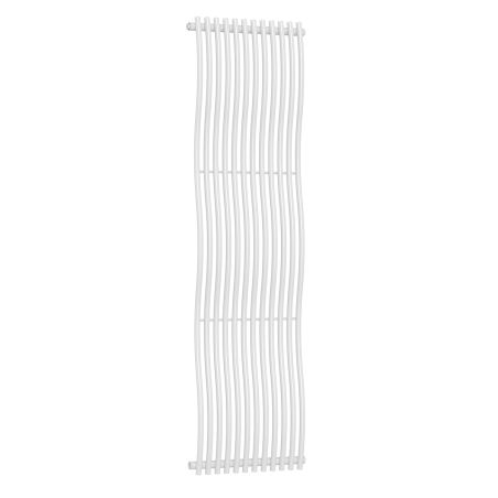 Calorifer decorativ,  design curbat,12 elementi, conexiune laterala, 180x50 cm, Alb, Sora