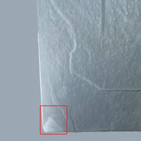 Cadita de dus, Resigilat, compozit, 100 x 80 cm, inaltime 2.5 cm, scurgere ascunsa, decupabila, Gri ciment, Antonio