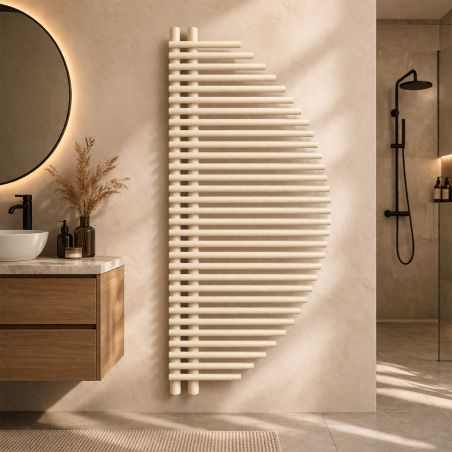 Calorifer, radiator, Portprosop din otel, 33 elementi, 585 W, 125x50 cm, Crem, Brisa Blanca