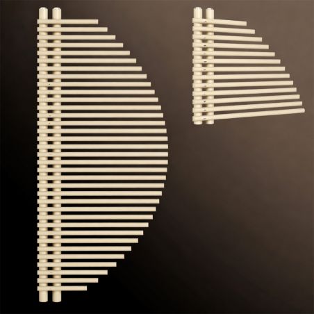 Calorifer, radiator, Portprosop din otel, 33 elementi, 585 W, 125x50 cm, Crem, Brisa Blanca