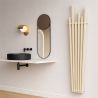 Calorifer, Crem, 180x42 cm, 687 W, 6 elementi, otel, design modern, Enes