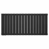 Calorifer, radiator Dublu din otel, Negru Mat, 1942 W, 123x60 cm, Living sau Camera, Alesia