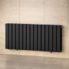 Calorifer, radiator Dublu din otel, Negru Mat, 1942 W, 123x60 cm, Living sau Camera, Alesia