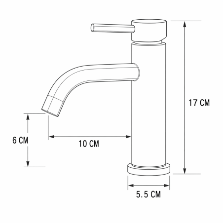 Baterie lavoar, Auriu Mat, Perlator, otel inoxidabil, montaj pe lavoar, Fino