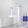 Baterie lavoar, perlator, montaj pe blat, Crom, inaltime 30 cm, Mira