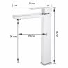 Baterie lavoar, perlator, montaj pe blat, Crom, inaltime 30 cm, Mira