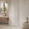 Calorifer decorativ,  design curbat,12 elementi, conexiune laterala, 180x50 cm, Alb, Sora