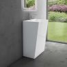 Lavoar stativ EGO 40, Resigilat, Alb Lucios, 60x45x90 cm, montaj pe podea, compozit de marmura, cu gaura baterie