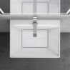 Lavoar stativ EGO 40, Resigilat, Alb Lucios, 60x45x90 cm, montaj pe podea, compozit de marmura, cu gaura baterie