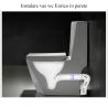 Set vas WC si lavoar stativ Enrico, Negru Mat, Power Colour, montaj pe podea, capac soft-close inclus, ceramica sanitara