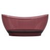 Cada de baie, freestanding, Rasina, ventil crom inclus, culoarea Rosu Visiniu, transparent, 170x80 cm, Selora