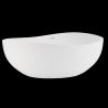 Cada de baie , compozit mineral, freestanding, ventil alb inclus, Alb Lucios, 160x80 cm, Sofia