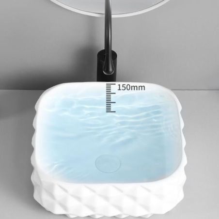 Set vas wc si lavoar, Alb Lucios, montaj suspendat si pe blat, 49x36-61x34 cm, capac duroplast, Sidef