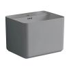Set vas wc si lavoar, Gri Mat, Power Color, 51x35-50x40 cm, montaj suspendat si pe blat, capac duroplast, Alfonso