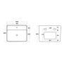 Set vas wc si lavoar, Gri Mat, Power Color, 51x35-50x40 cm, montaj suspendat si pe blat, capac duroplast, Alfonso