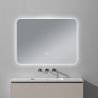Oglinda pentru baie cu LED, Resigilat, dezaburire si intrerupator touch, 5 mm, dimensiuni: 90x70cm, 3 culori reglabile, Louie