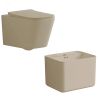 Set vas wc si lavoar, Jasmine Mat, Power Color, 51x35-50x40 cm, montaj suspendat si pe blat, capac duroplast, Alfonso