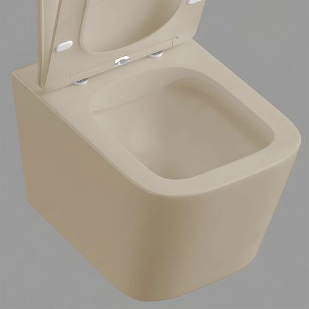 Set vas wc si lavoar, Jasmine Mat, Power Color, 51x35-50x40 cm, montaj suspendat si pe blat, capac duroplast, Alfonso