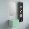 Set vas wc si lavoar, Vede Mint Mat, Power Color, 51x35-50x40 cm, montaj suspendat si pe blat, capac duroplast, Alfonso