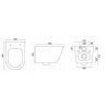 Vas Wc, Granit Lucios, Rimless, 49x37 cm, montaj suspendat, capac Duroplast, ceramica sanitara, Ben