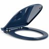 Capac Duroplast, inchidere Soft-Close si Sistem Quick release pentru vas wc Lazio Albastru Terrazo