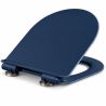 Capac Duroplast, inchidere Soft-Close si Sistem Quick release pentru vas wc Lazio Albastru Terrazo