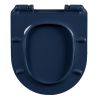 Capac Duroplast, inchidere Soft-Close si Sistem Quick release pentru vas wc Lazio Albastru Terrazo