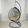 Scaun agatat, gradina sau terasa, Fotoliu suspendat de relaxare, California Black XL