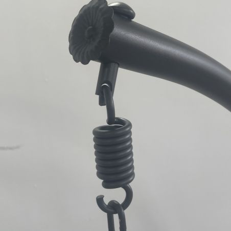 Scaun agatat, gradina sau terasa, Fotoliu suspendat de relaxare, California Black XL