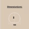 Oglinda smart Led, 5 mm, dezaburire, buton touch, 3 Culori, dimensiuni: 80,90,100 cm, Orbis